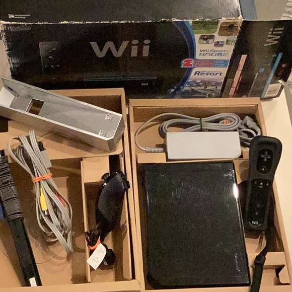 Nintendo Wii Console RVL-101 Console Black & Box - Picture 12 of 15